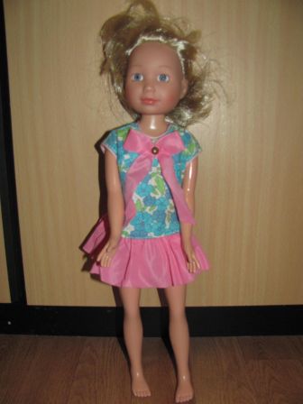 jurkje met strik 42 cm Tween