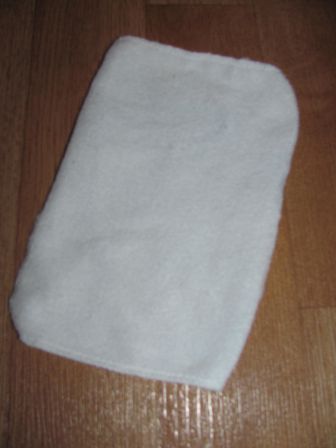 klein wit (spuug)doekje