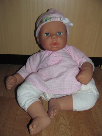 roze/witte 3 delige set 48-50 cm