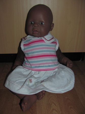 jurkje met strepen 46-48 cm