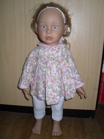 gebloemde bloes met legging 50 cm