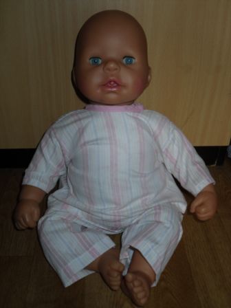 gestreepte pyjama, 48 cm