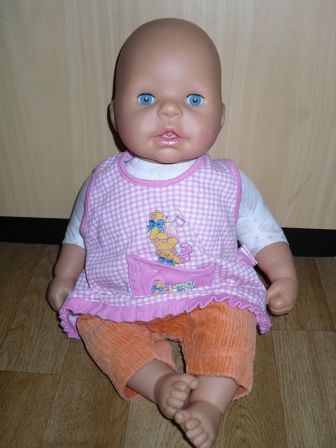 oranje broek met tuniekje 48 cm