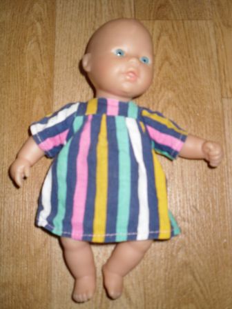 gestreept jurkje 20 cm