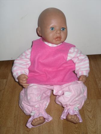 3 delige roze setje 46-48 cm