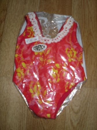 badpak 43 cm, rood/geel