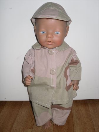 camouflage set 43 cm, nieuw!