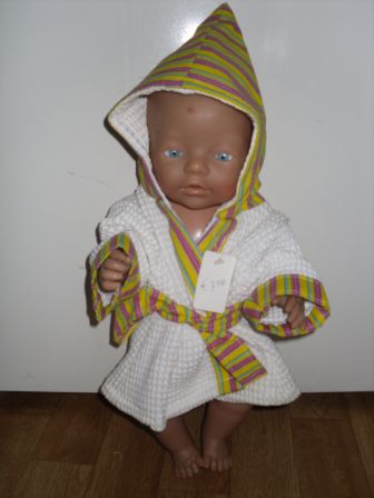 badjas met strepen, 43-48 cm, nieuw!