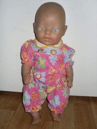 roze boxpak met bloemen 43 cm