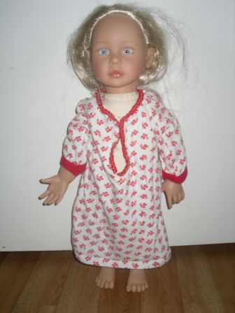 nachtpon in wit met rood 50 cm