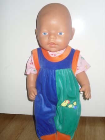 boxpak blauw/groen met shirtje 43 cm