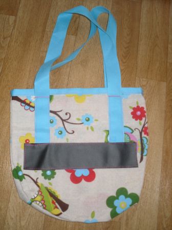 tas voor de poppenmoeder, blauw