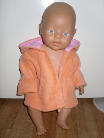 oranje vest/jas 43-46 cm