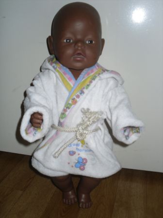 witte ochtendjas 43 cm